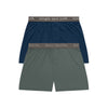 Bundle active boxer shorts, blue and grey