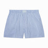 blue checked cotton boxer shorts